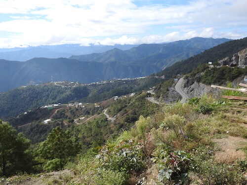 Long, narrow roads cling to Guatemala's mountaints
