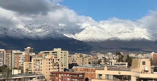 The Andes make a magnificent backdrop to Santiago