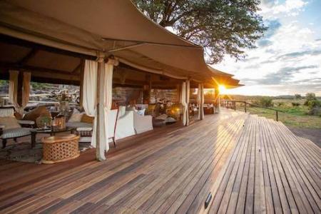 The deck at Deteema Springs.   Photo: Mashaba Safaris