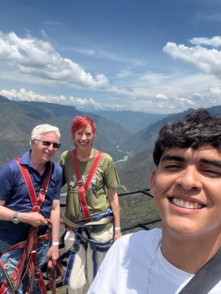 Lesley and David with Saul from Spanishland